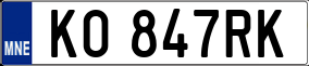 Trailer License Plate